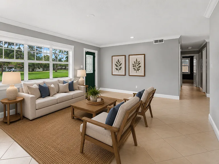 Virtually Staged Living Room