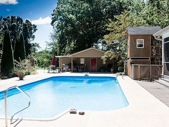 Pool & Front of Pool House