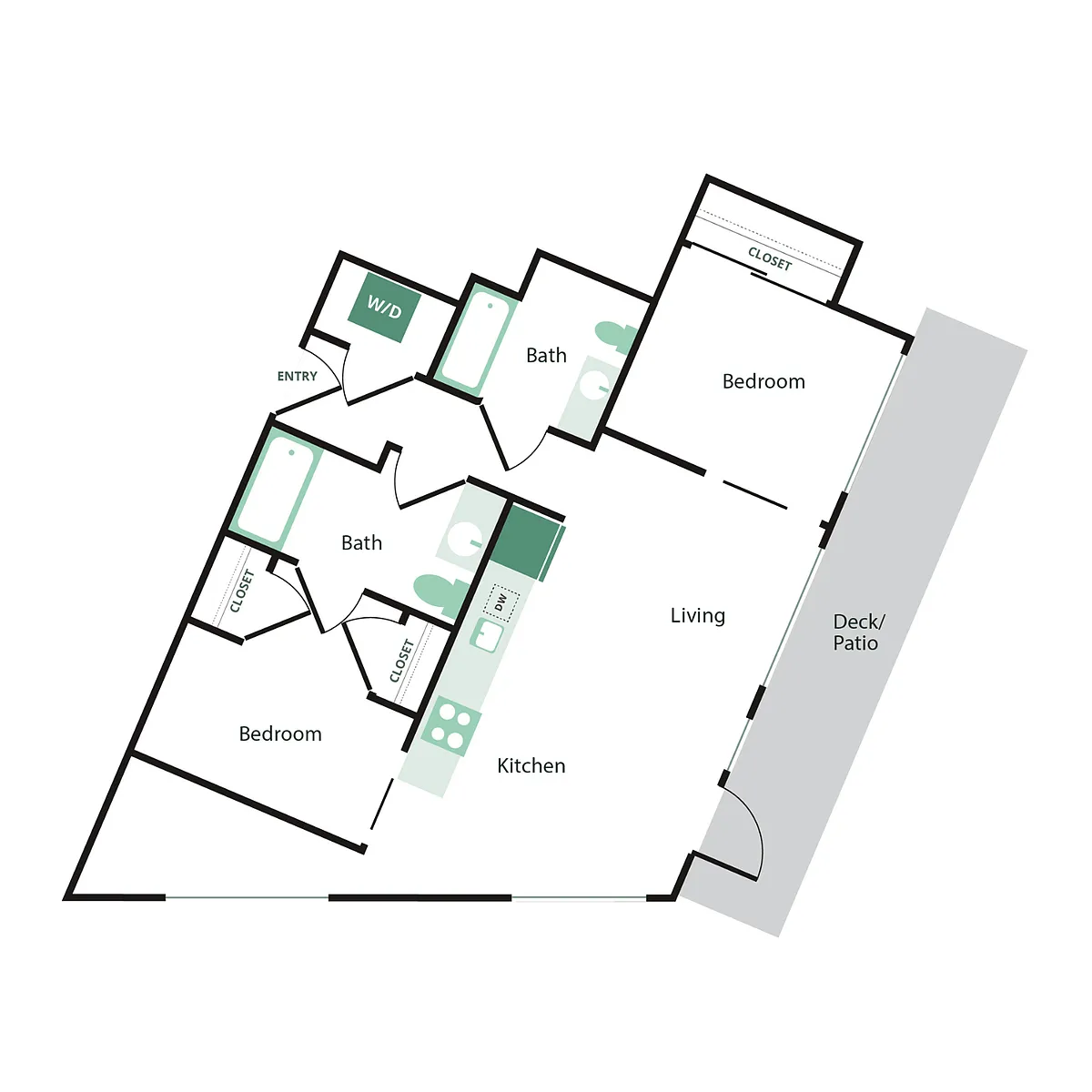 Floor plan 2X2 - D3