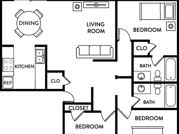 Bayou Oaks, 5440 Downing St #10E, Alexandria, LA 71301