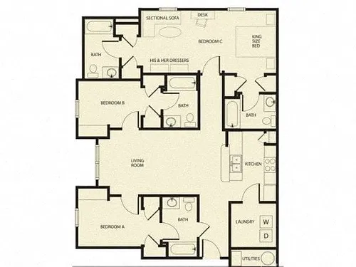 Floor plan 3X4