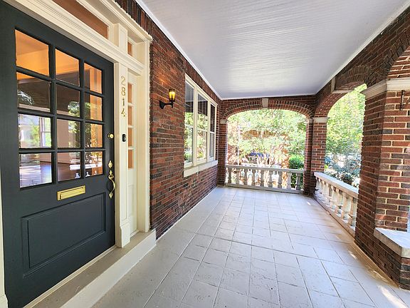 Enjoy coffee and watch the world go by along the quiet neighborhood street from the large front porch.