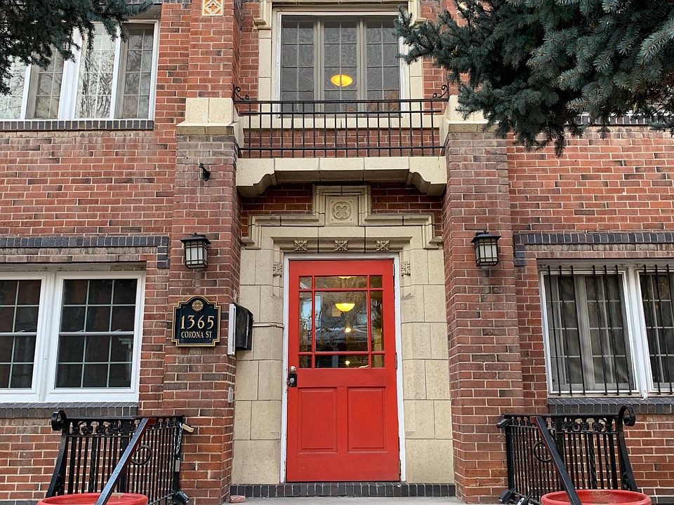 Front door to building, the unit is on the left