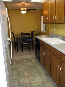 kitchen into dining room