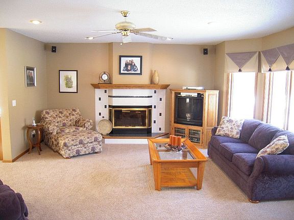 Spacious First Floor Family Room With Fireplace!