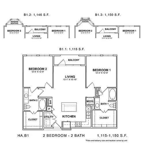 Floor plan HA.B1