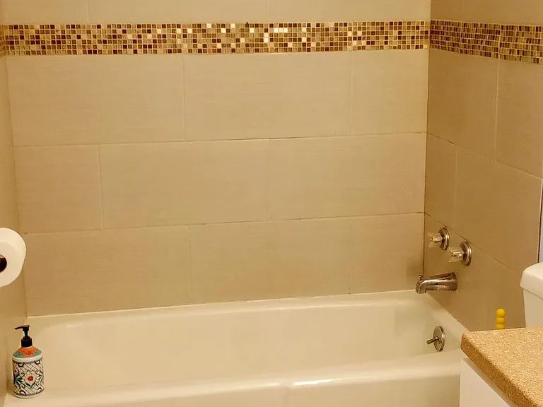 Nicely remodeled Bathroom, new toilet and vanity.