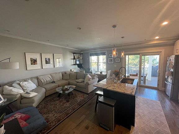 Kitchen + Living space (example with furniture)