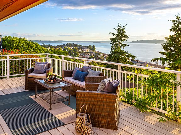 From the deck.