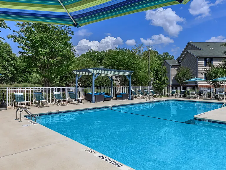 Sparkling Swimming Pool with Expanded Sundeck