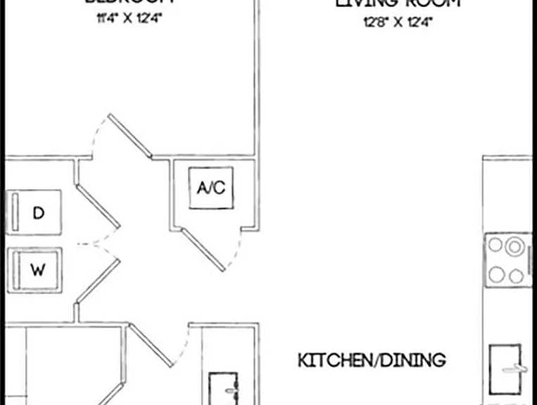 A1A | 1x1 | 768 sf A1A | 1x1 | 768 sf
