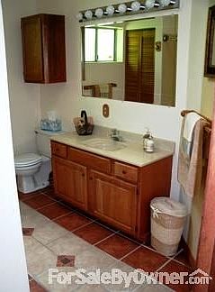Master bath with heated tile floors