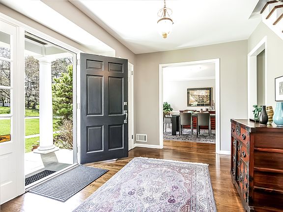 Bright entry hall.