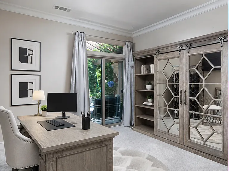 3rd bedroom option as an office. Virtually staged