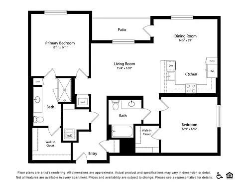 Floor plan 2x2I