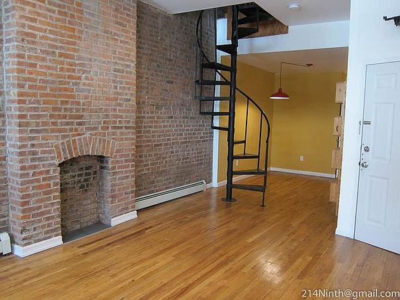 Downstairs spiral staircase