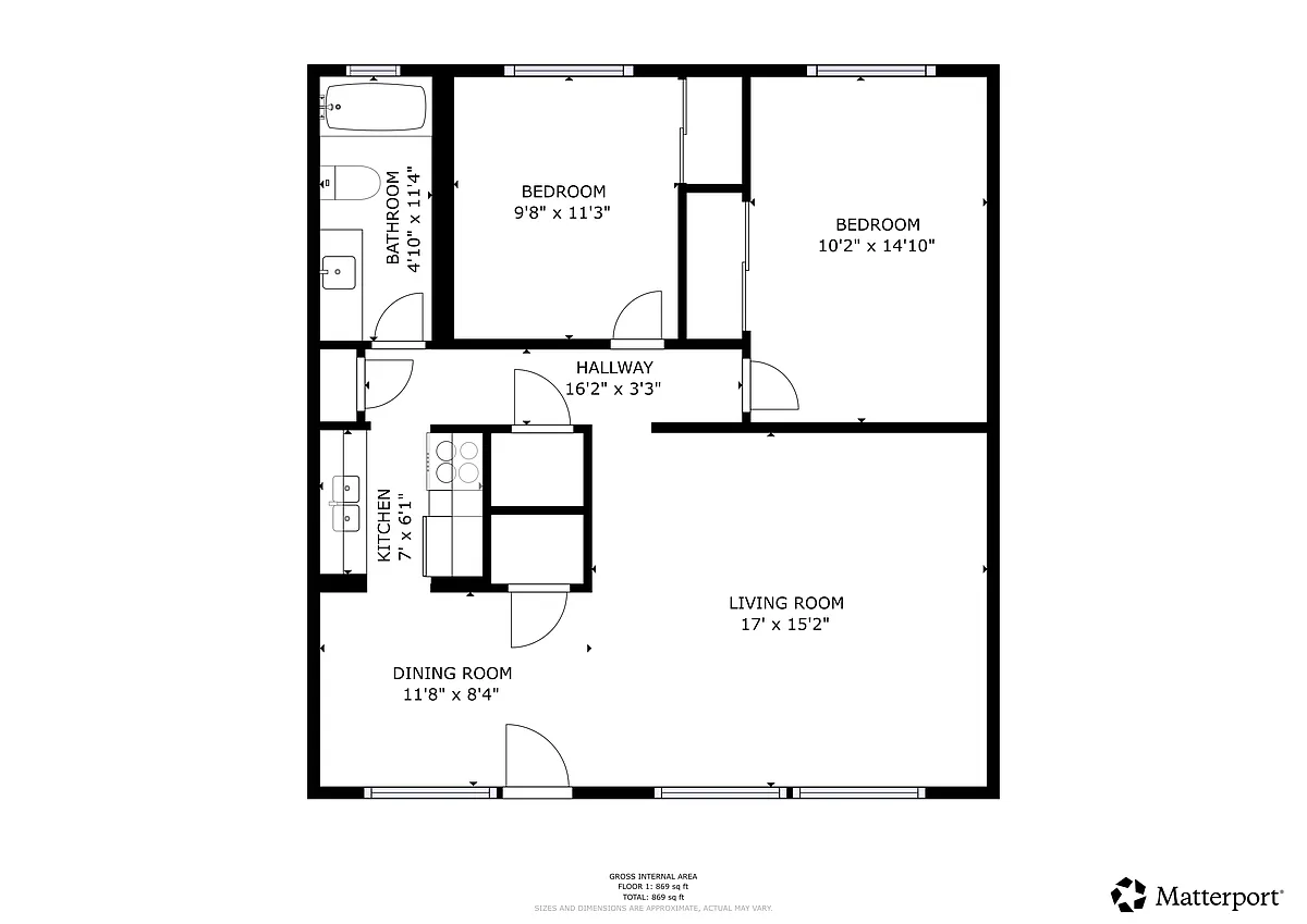 Floor plan Two Bedroom