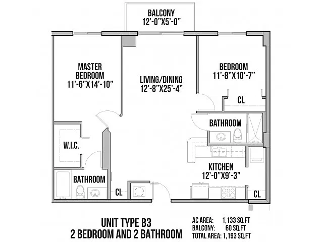 Floor plan B3