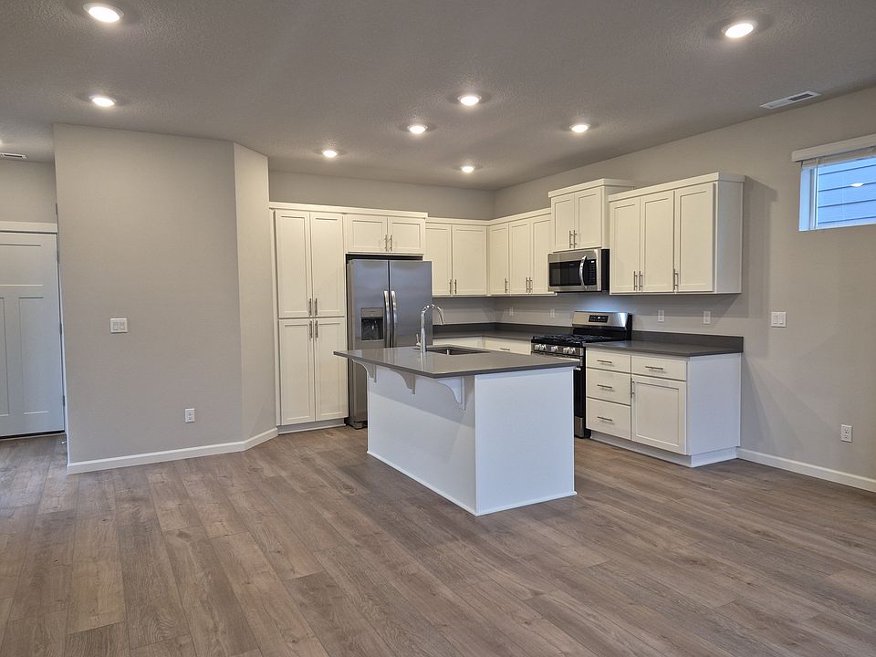 Open Kitchen Dining Living with Island
