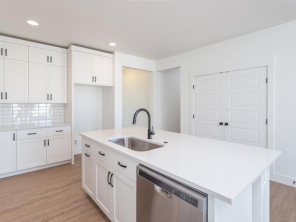 Ample kitchen storage with pantry