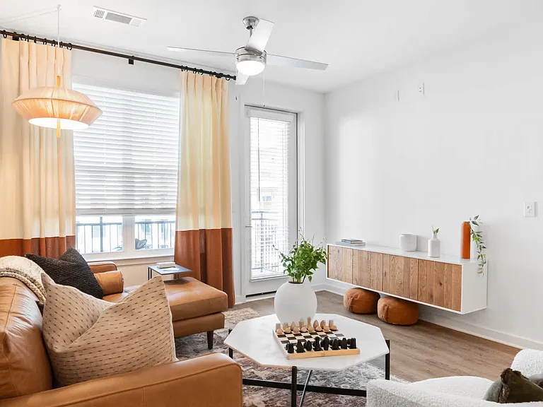 Living Room with Hard Surface Flooring
