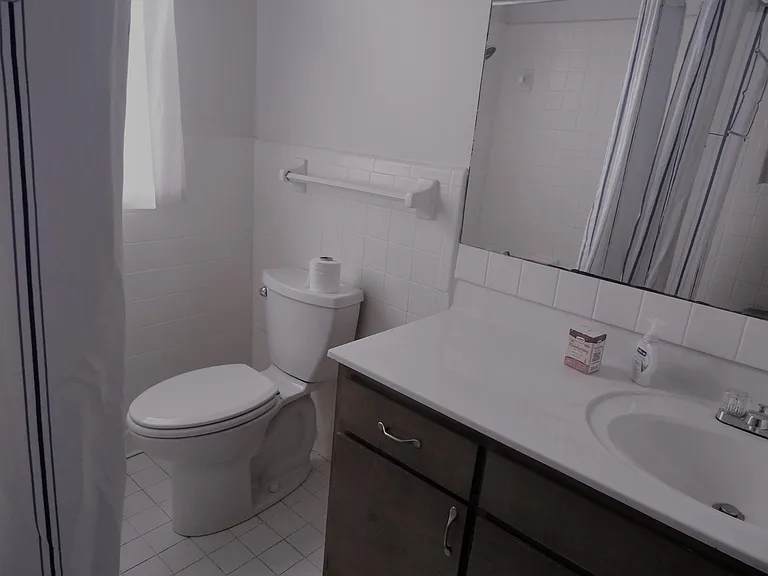 Bathroom with tub, shower.