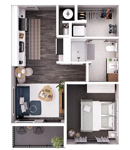 Floor plan Park-1A