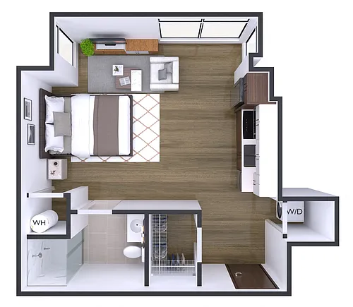 Floor plan Studio- H