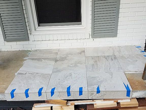 Slate on the front porch