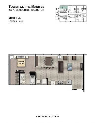Floor plan Tower A