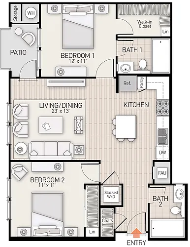 Floor plan Soggiorno - Plan D