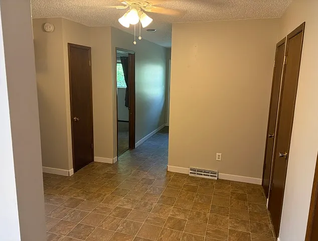 Kitchen area plus hallway to bedrooms and back yard