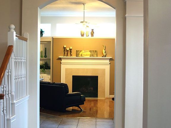 Overlooking the living area