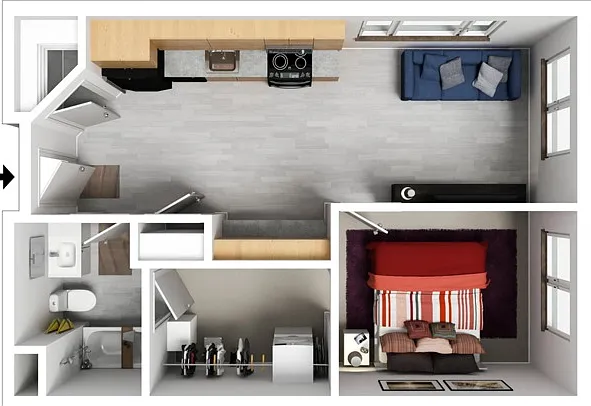 Grand 1 Bed Garage Parking Grand 1 Bed Garage Parking