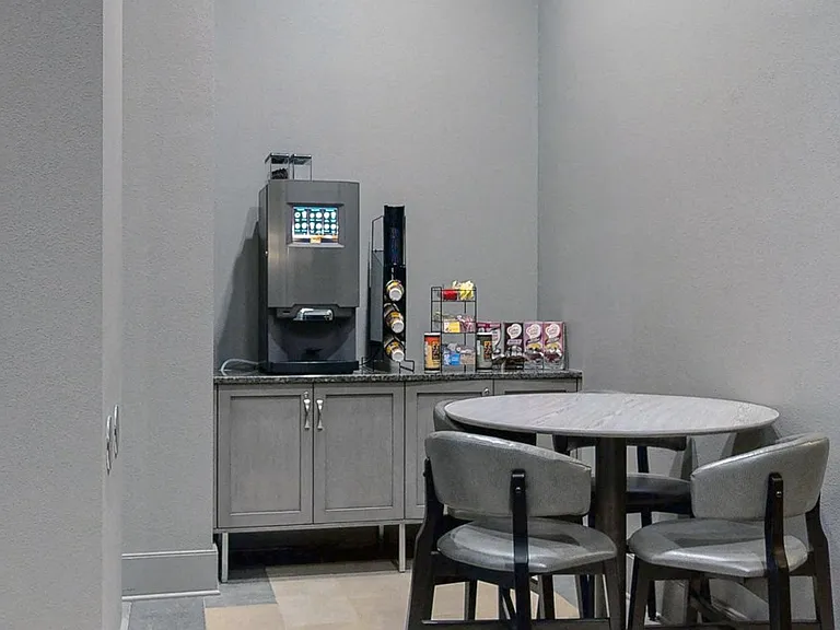 Grab a complimentary cup of coffee in our comfortable lobby.