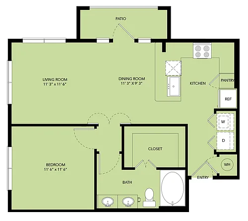 Floor plan A3-733sf