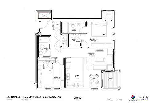 Floor plan Two Bedroom C