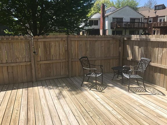 Fenced in deck