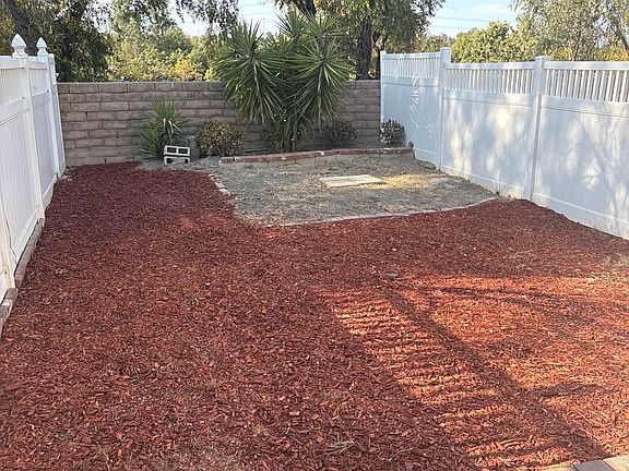 Large 1100 sq. feet private backyard view once you step out into the yard