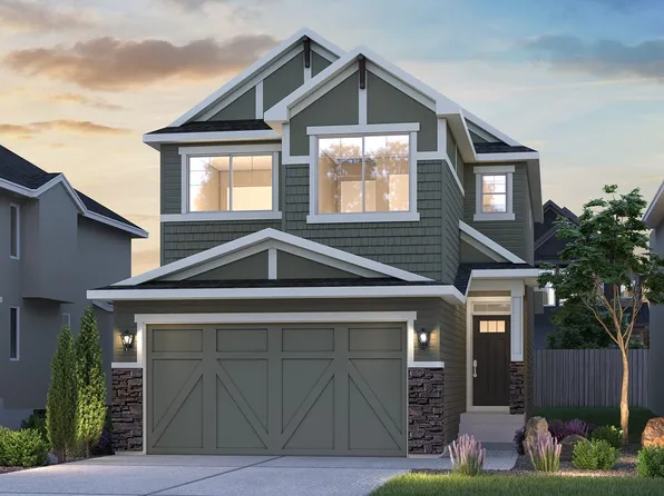 Rundle 24 Plan, Front Garage Single Side Yard at Rockland Park