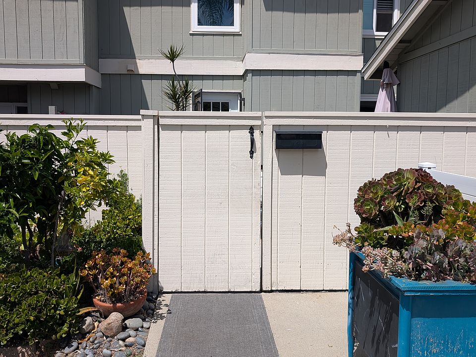 Gated front patio