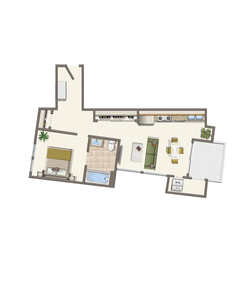 Floor plan Seaside II - A3