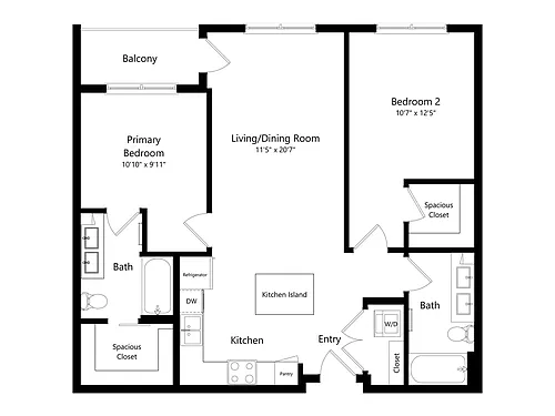 Floor plan 2B-3