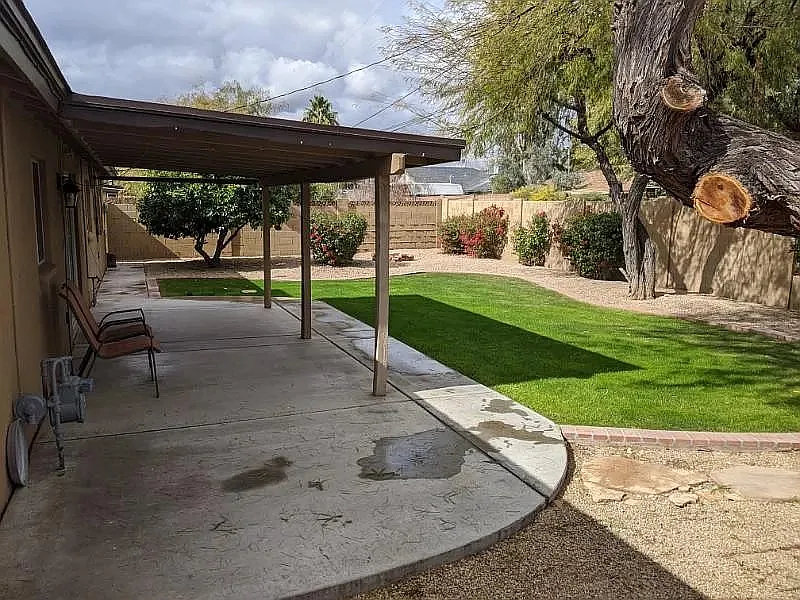 Back Yard (grass will be replaced w/artificial turf) - 7638 E 4th St