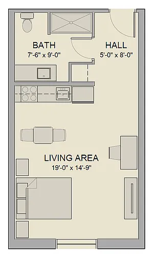 Floor plan Studio 5
