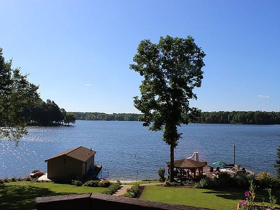 View of lake from back deck