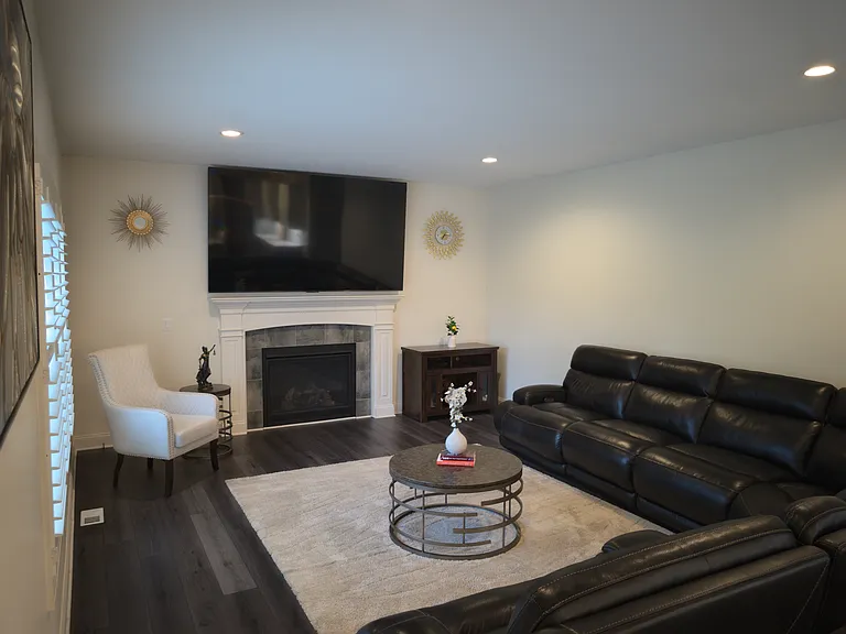 Space to mount 98" TV over fireplace