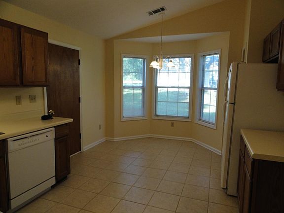 Breakfast area in kitchen. Door to 2 car garage.