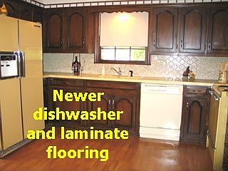 New laminate floors in kitchen