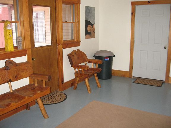 The large mudroom.